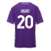Fiorentina Moise Kean #20 Hjemmedrakt 2025-26 Kortermet Fiorentina Moise Kean #20 Hjemmedrakt 2025-26 Kortermet